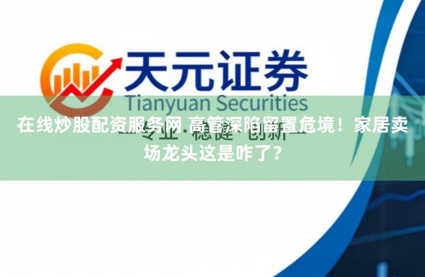 在线炒股配资服务网 高管深陷留置危境！家居卖场龙头这是咋了？